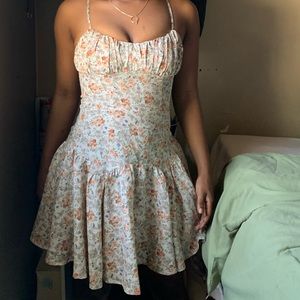 Shein Floral Ruffle Dress